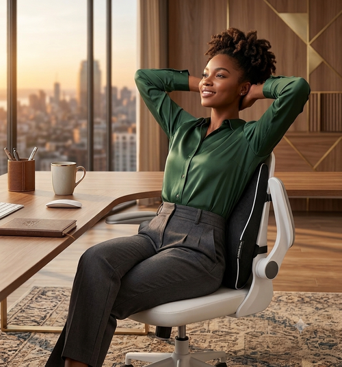Lumbar Support Pillow - For Car, Office & Home